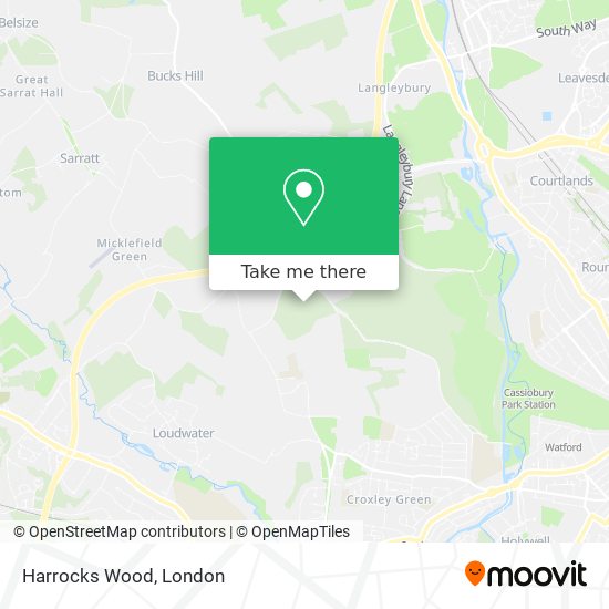 Harrocks Wood map