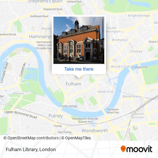 Fulham Library map