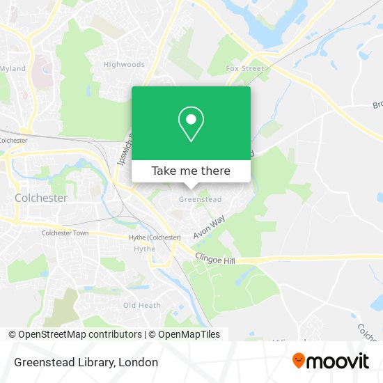 Greenstead Library map