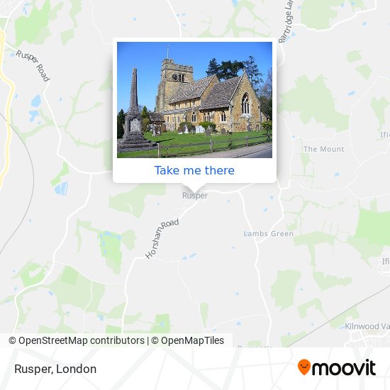 Rusper map