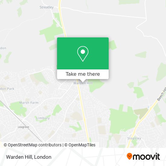 Warden Hill map