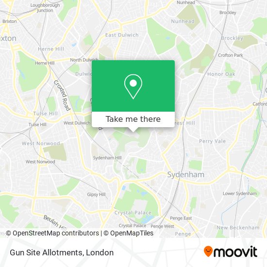 Gun Site Allotments map