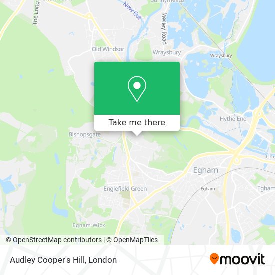 Audley Cooper's Hill map