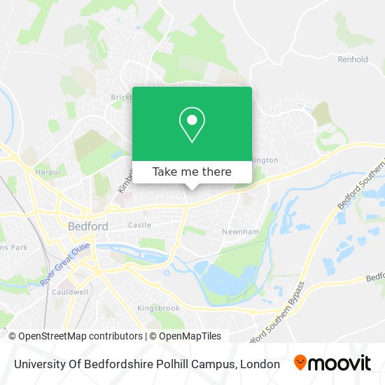University Of Bedfordshire Polhill Campus map