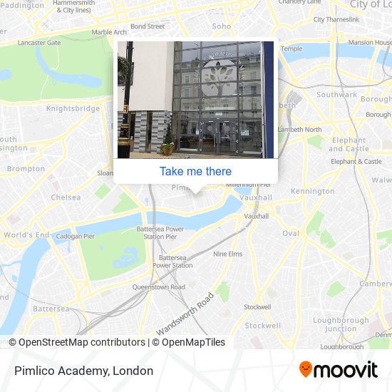 Pimlico Academy map