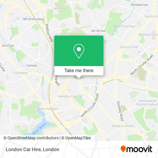 London Car Hire map