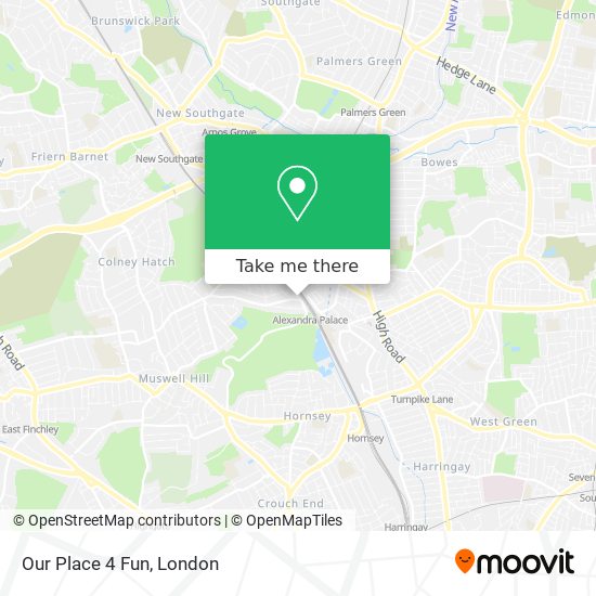 Our Place 4 Fun map