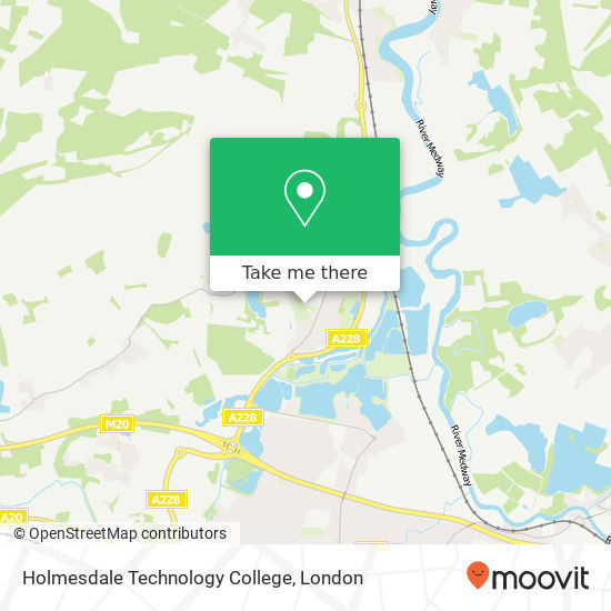 Holmesdale Technology College map