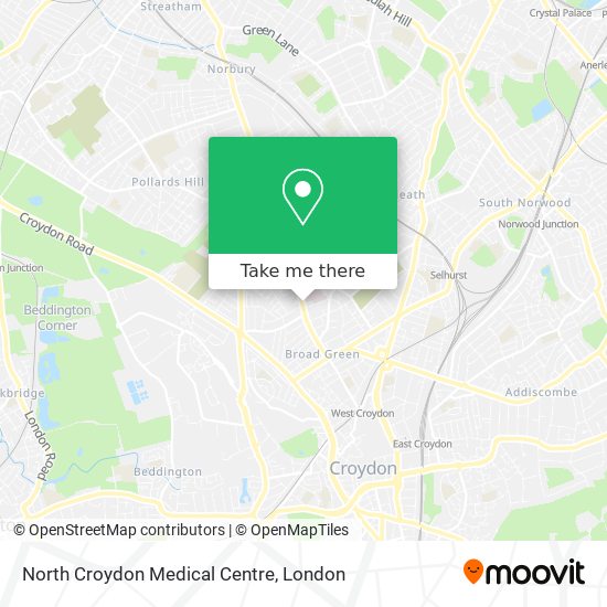 North Croydon Medical Centre map