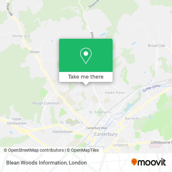 Blean Woods Information map
