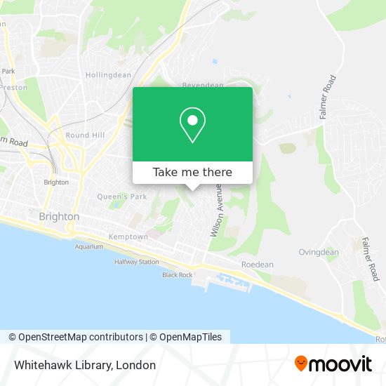 Whitehawk Library map