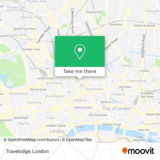 Travelodge map