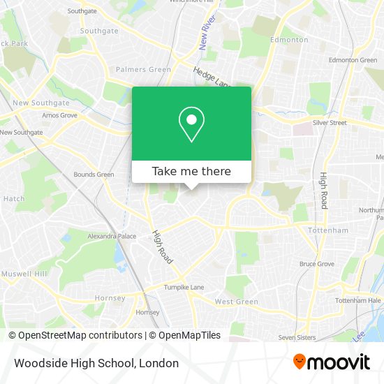 Woodside High School map