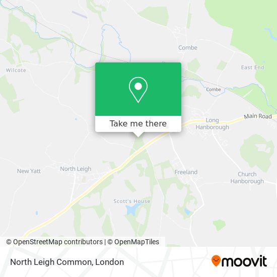 North Leigh Common map