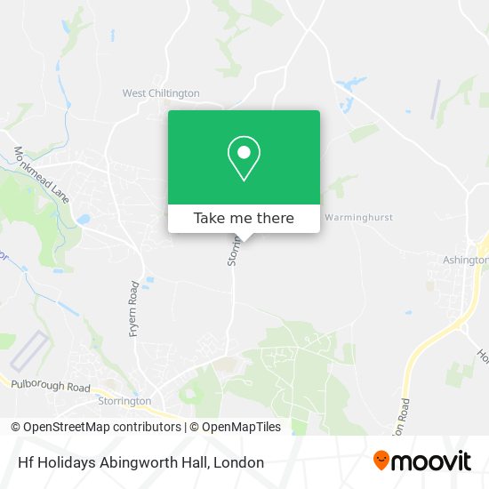 Hf Holidays Abingworth Hall map