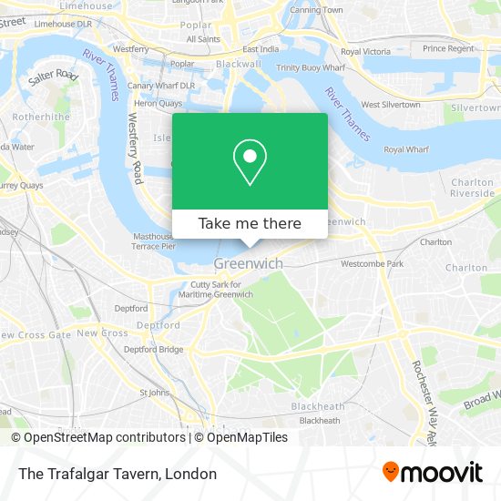 The Trafalgar Tavern map