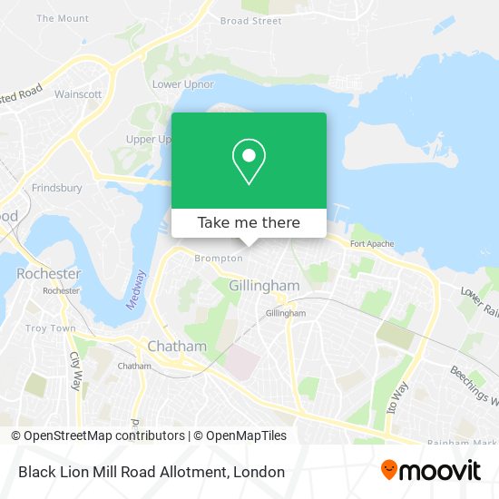 Black Lion Mill Road Allotment map