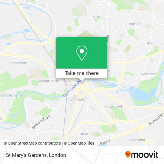 St Mary's Gardens map