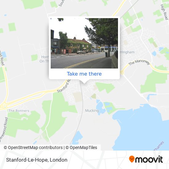 Stanford-Le-Hope map