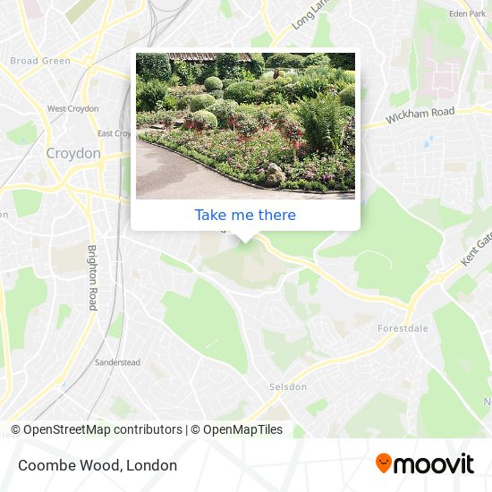 Coombe Wood map