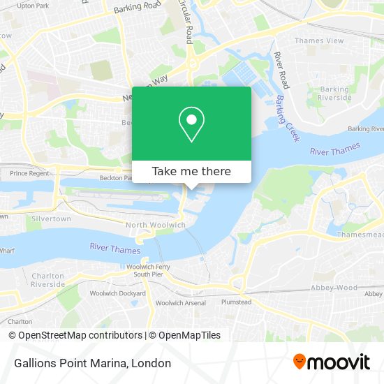 Gallions Point Marina map