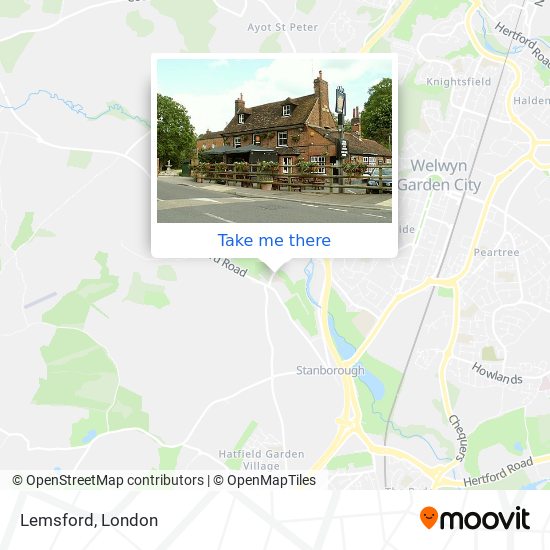 Lemsford map
