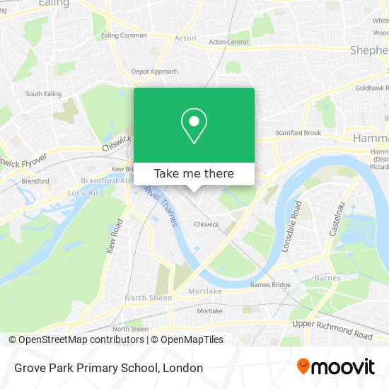 Grove Park Primary School map