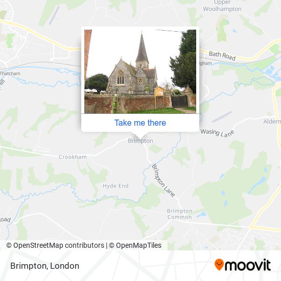 Brimpton map