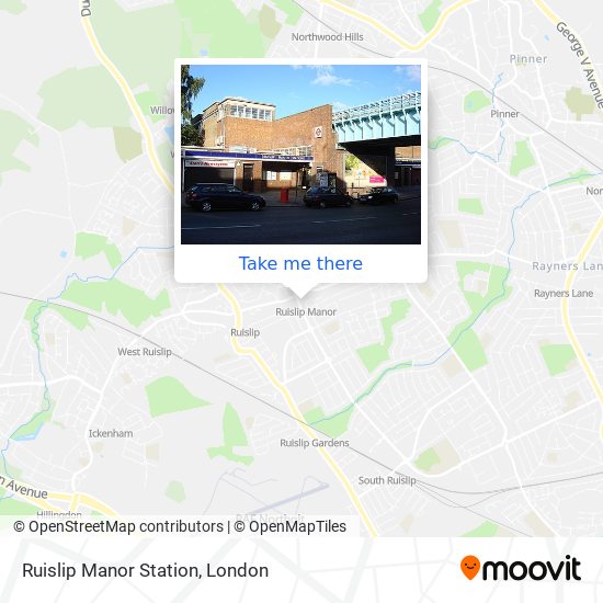 Ruislip Manor Station map