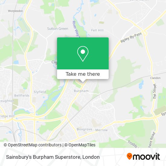 Sainsbury's Burpham Superstore map