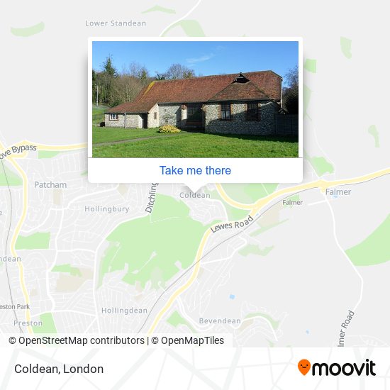 Coldean map