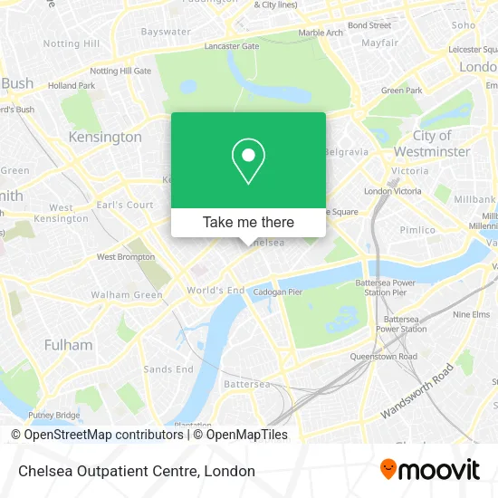 Chelsea Outpatient Centre map