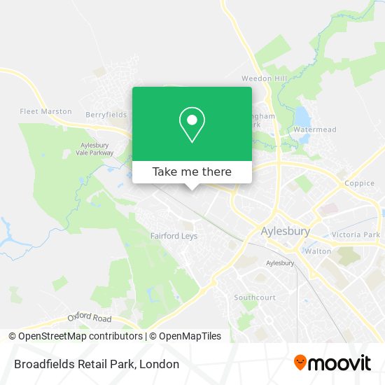 Broadfields Retail Park map