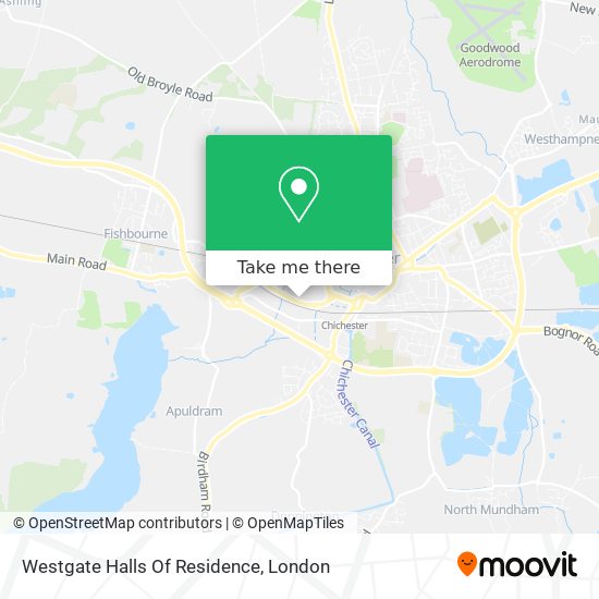 Westgate Halls Of Residence map