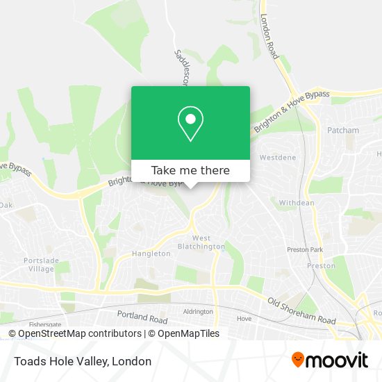 Toads Hole Valley map