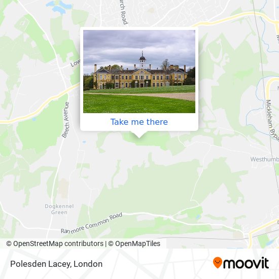 Polesden Lacey map