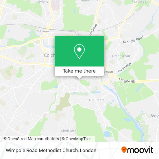 Wimpole Road Methodist Church map