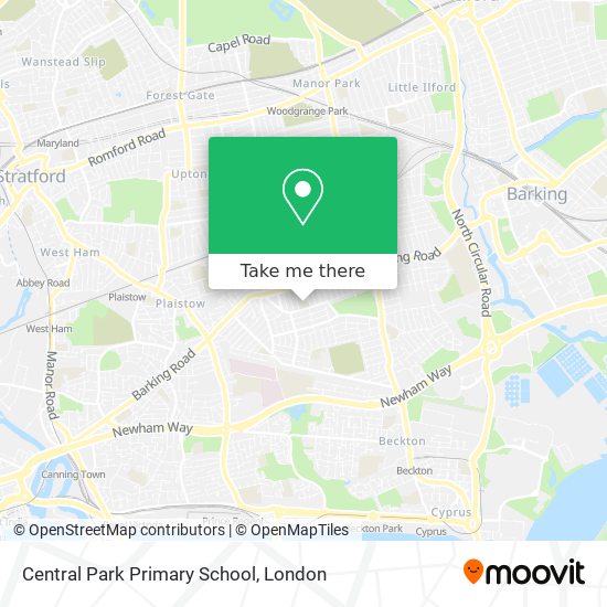 Central Park Primary School map