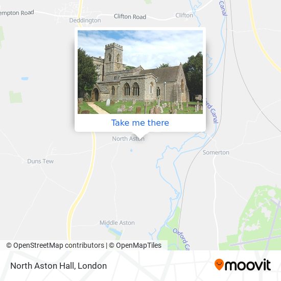 North Aston Hall map