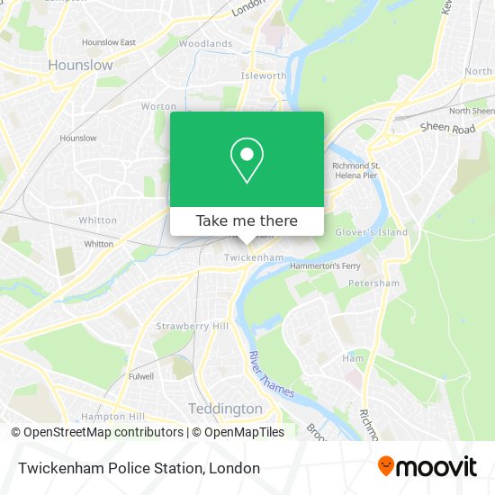 Twickenham Police Station map