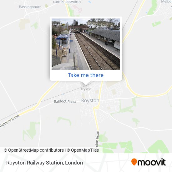Royston Railway Station map