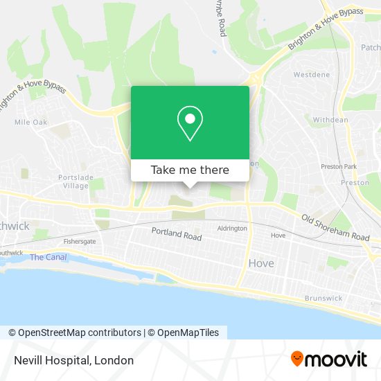 Nevill Hospital map