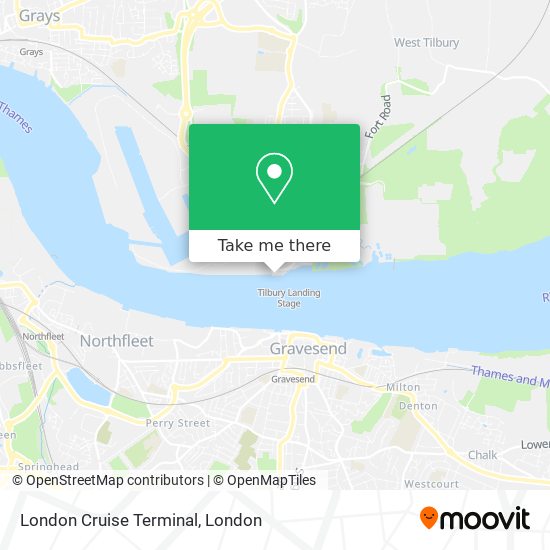 London Cruise Terminal map