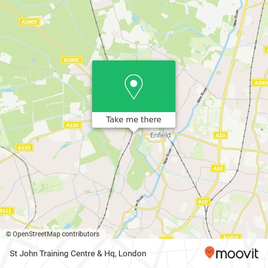 St John Training Centre & Hq map