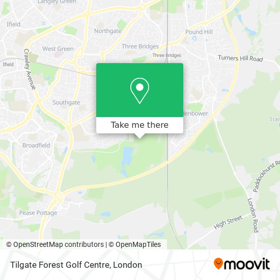 Tilgate Forest Golf Centre map