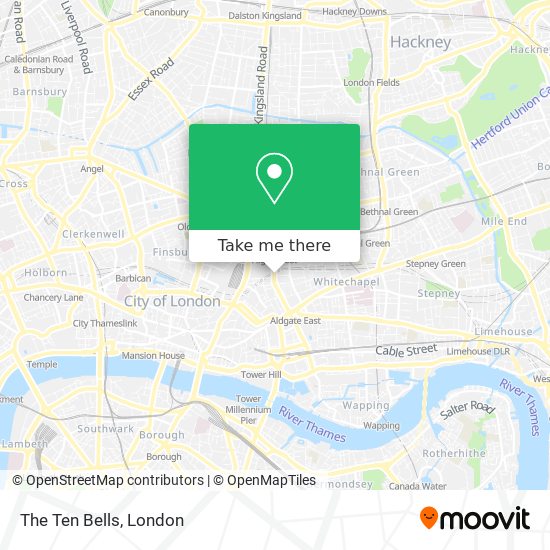 The Ten Bells map