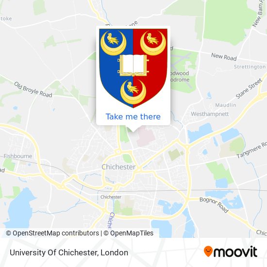 University Of Chichester map