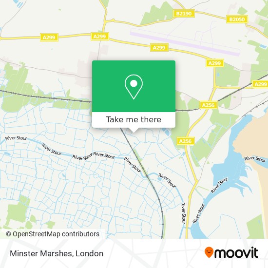 Minster Marshes map