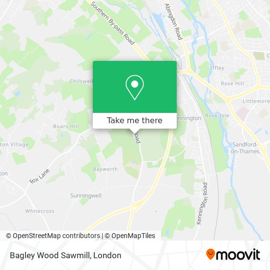 Bagley Wood Sawmill map