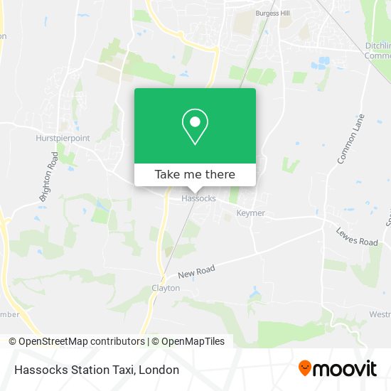 Hassocks Station Taxi map